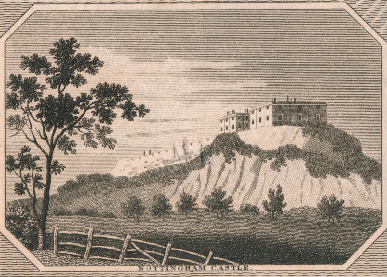 Nottingham Kasteel door Unbekannt