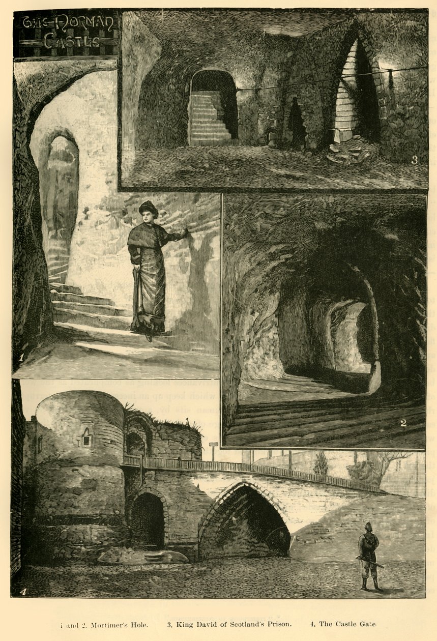 Nottingham Castle, 1898 door Unbekannt