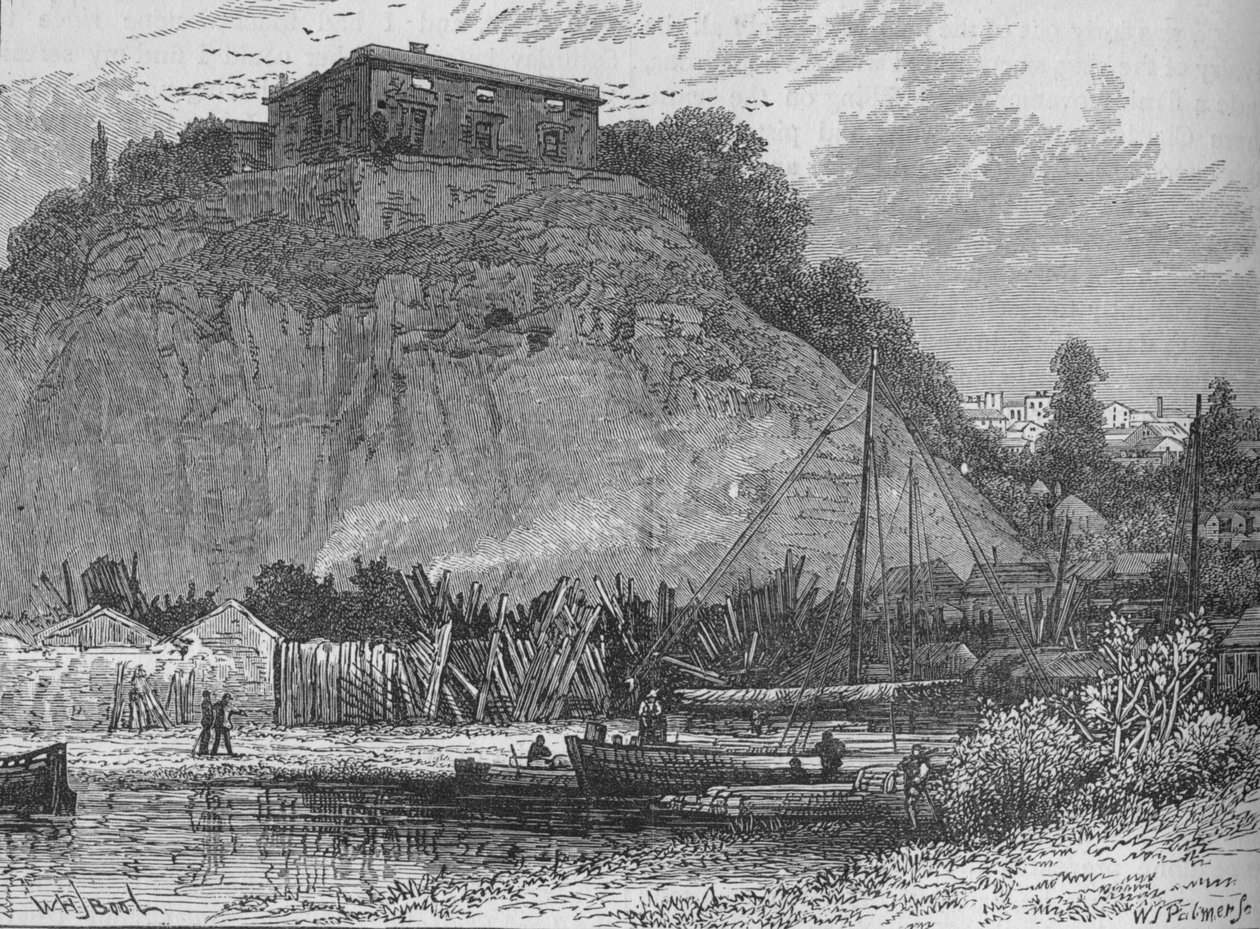 Nottingham Kasteel door Unbekannt