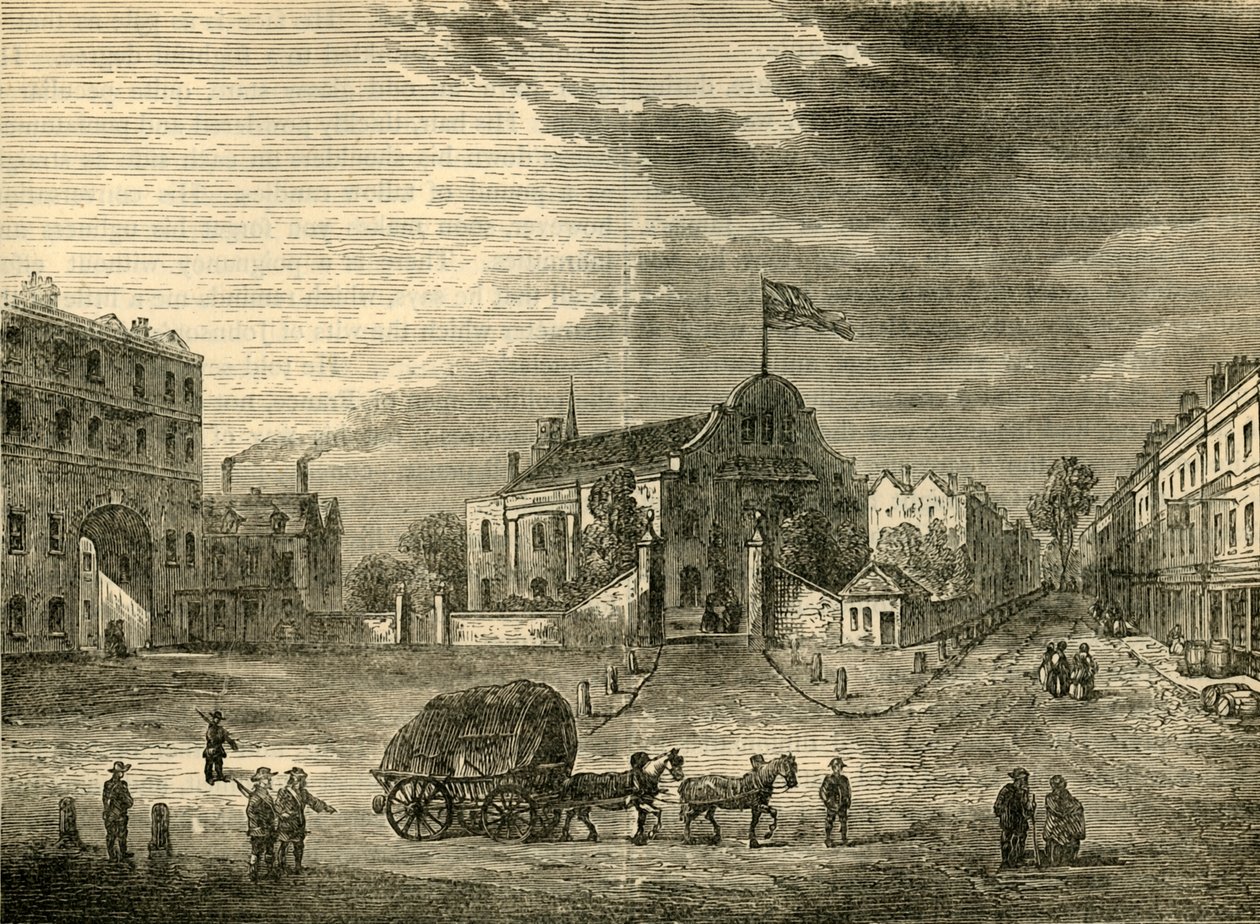 Oude Kensington-kerk, ca. 1750, ca. 1876 door Unbekannt