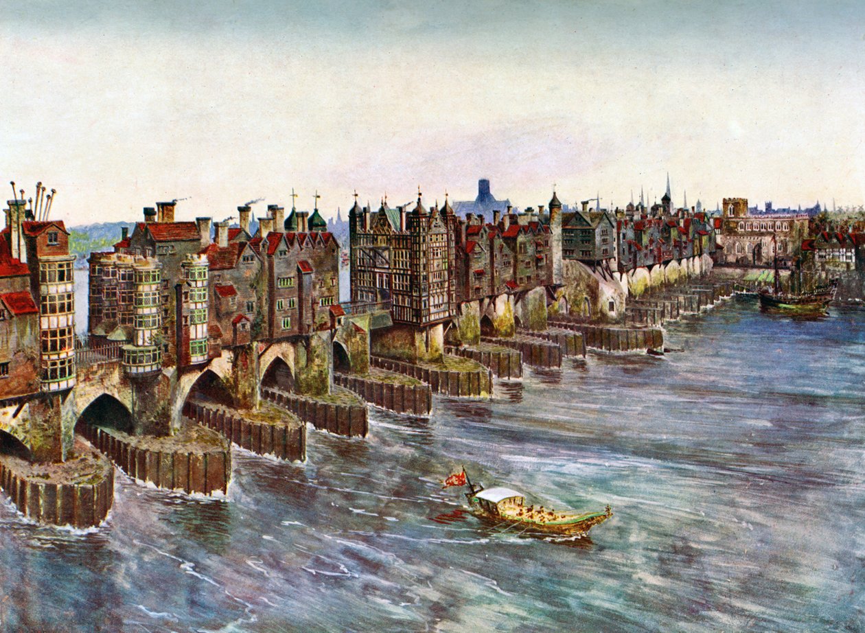 Oude Londenbrug, ca. 1630 door Unbekannt