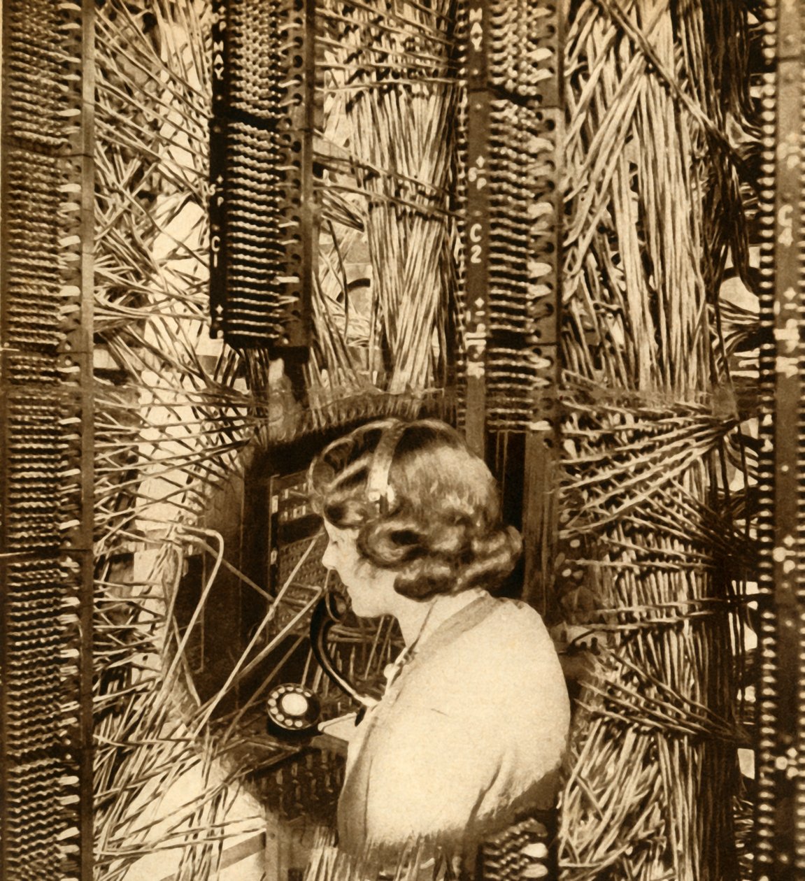 Operator op de Mayfair Exchange, 1932, 1933 door Unbekannt