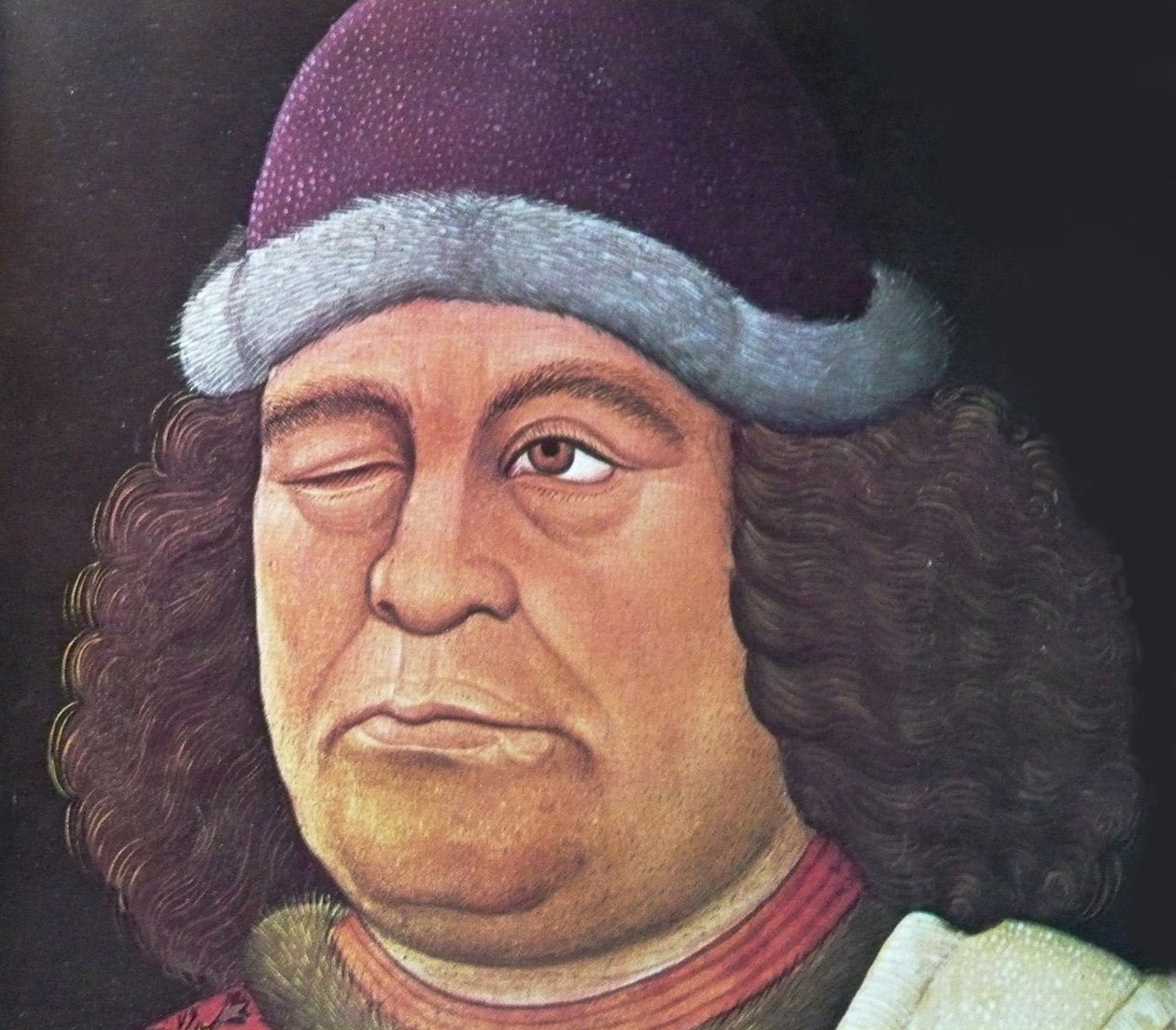 Oswald von Wolkenstein (detail), 1430s door Unbekannt