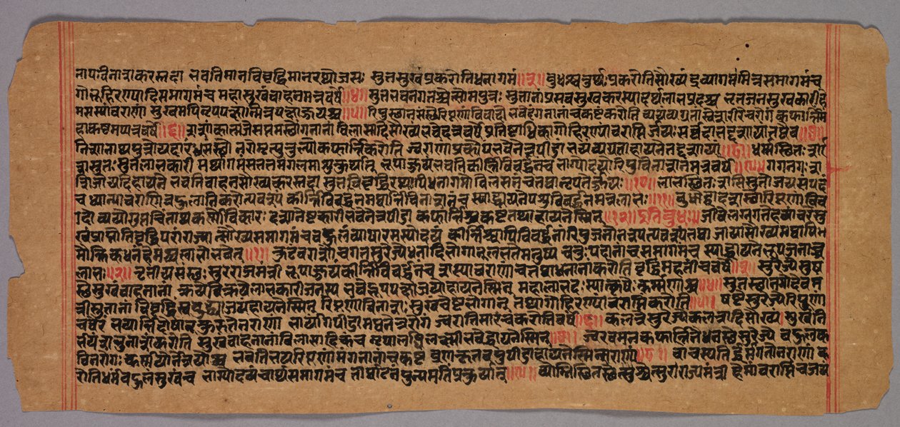 Pagina uit een Jaina-manuscript, 1400s-1500s door Unbekannt