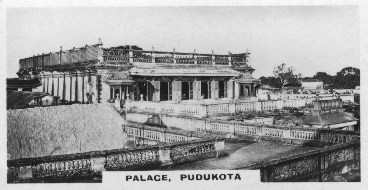 Paleis, Pudukottai, Tamil Nadu, India door Unbekannt
