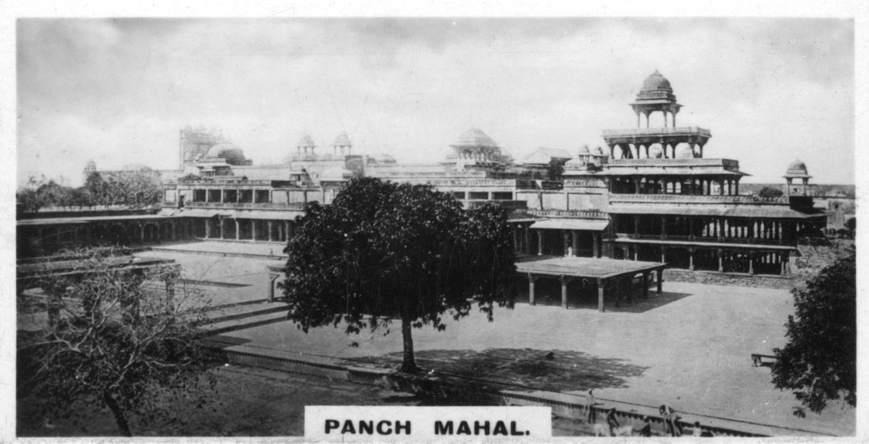 Panch Mahal, Fatehpur Sikri, Agra, India, ca. 1925 door Unbekannt