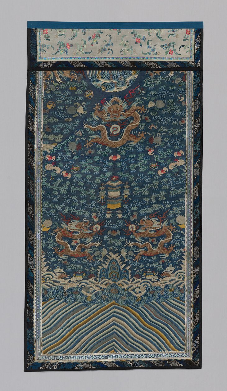 Paneel Meubelstof, China, Qing-dynastie 1644-1911 door Unbekannt
