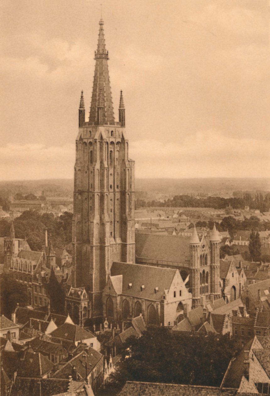 Panorama en Eglise Notre-Dame, ca. 1928 door Unbekannt