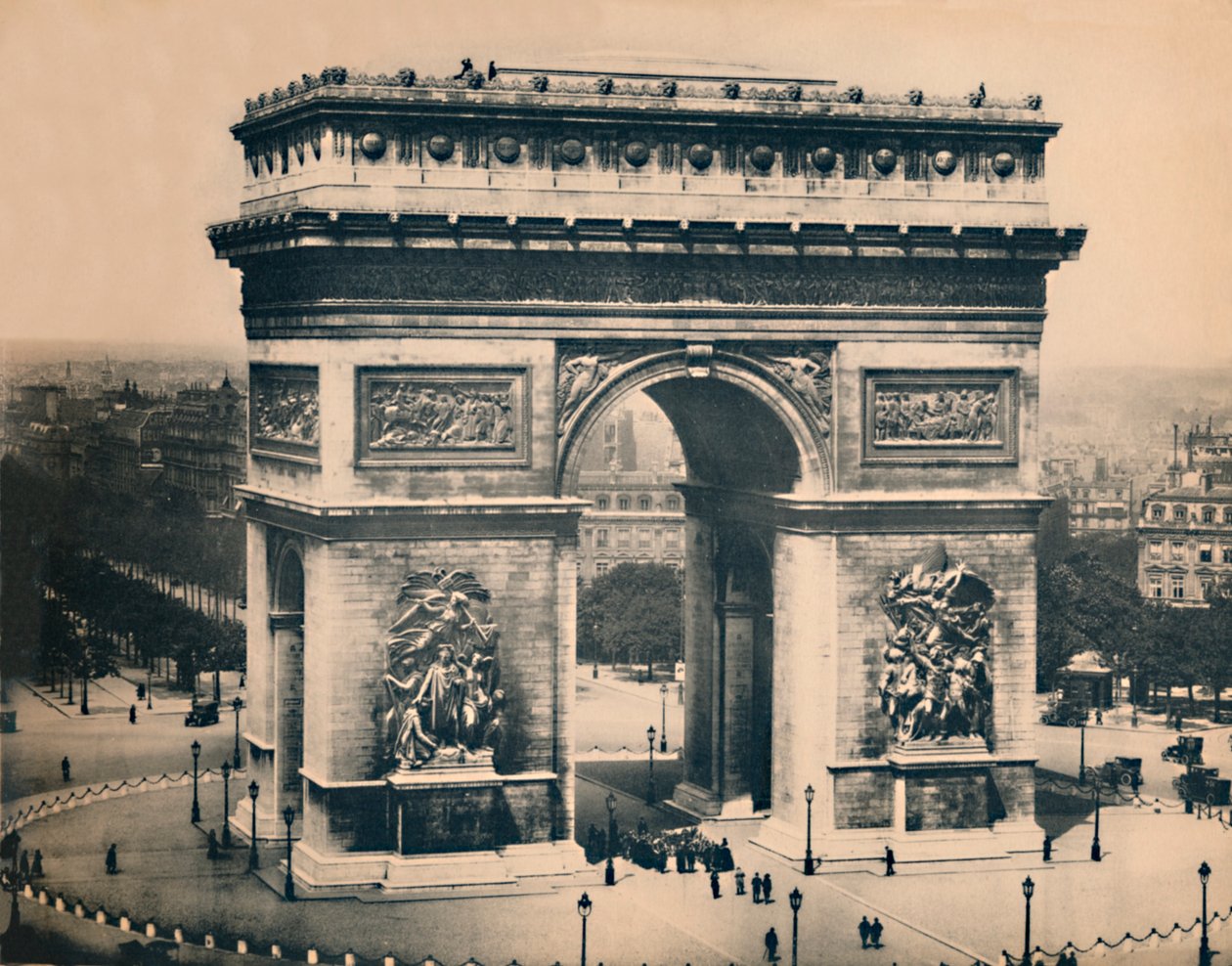 Parijs. - De Arc De Triomphe. - LL, ca. 1910 door Unbekannt