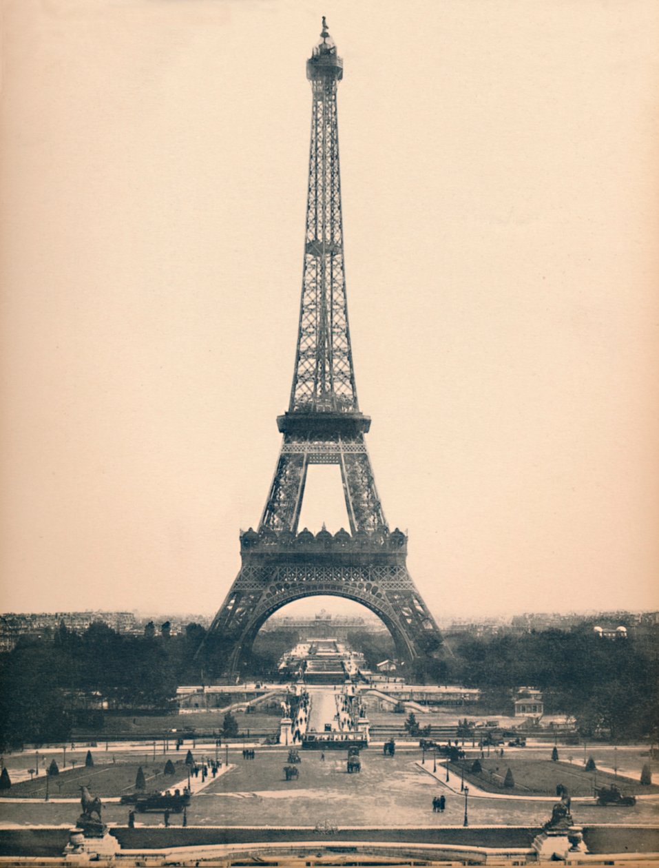 Parijs. - De Eiffeltoren. - LL, c1910 door Unbekannt