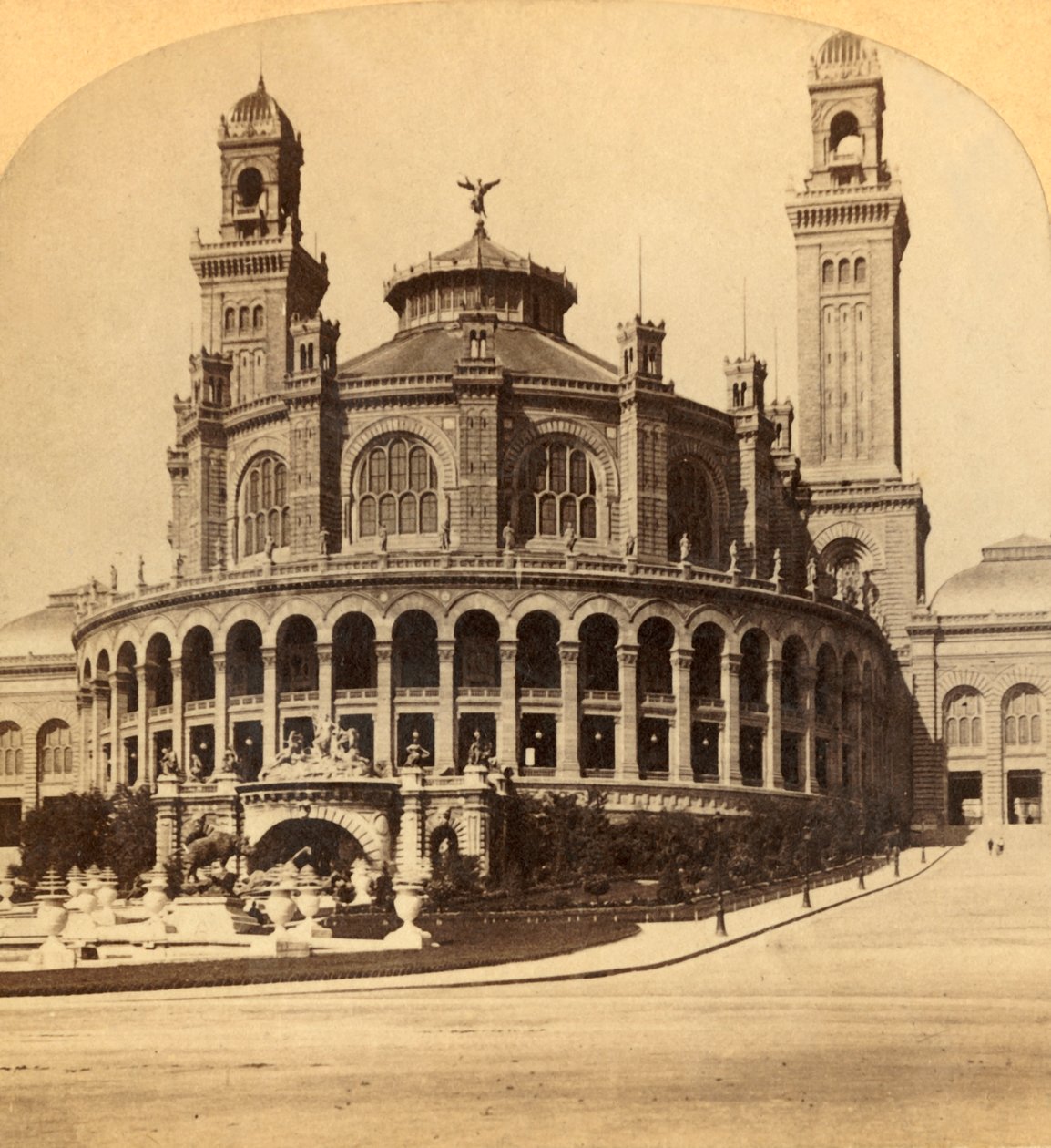 Parijs, Trocadero Paleis, ca. 1900 door Unbekannt