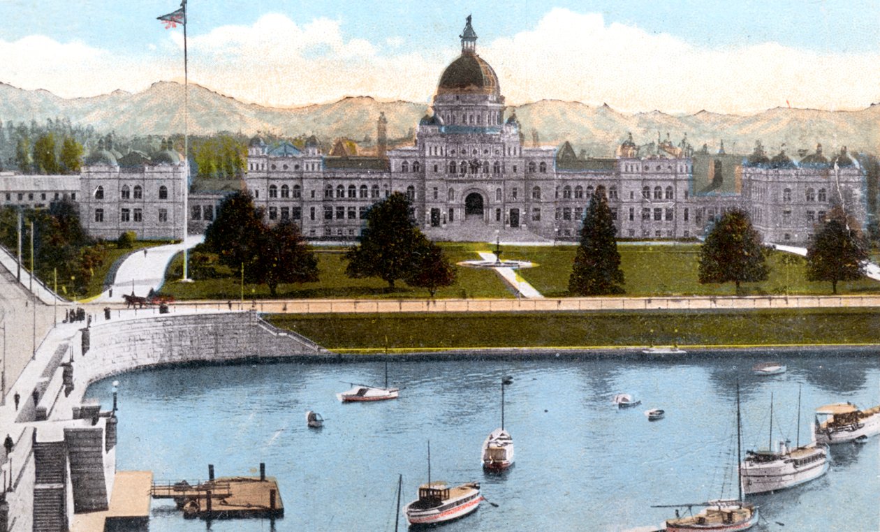 Parlementsgebouwen, Victoria, British Columbia, Canada, ca. 1900s door Unbekannt