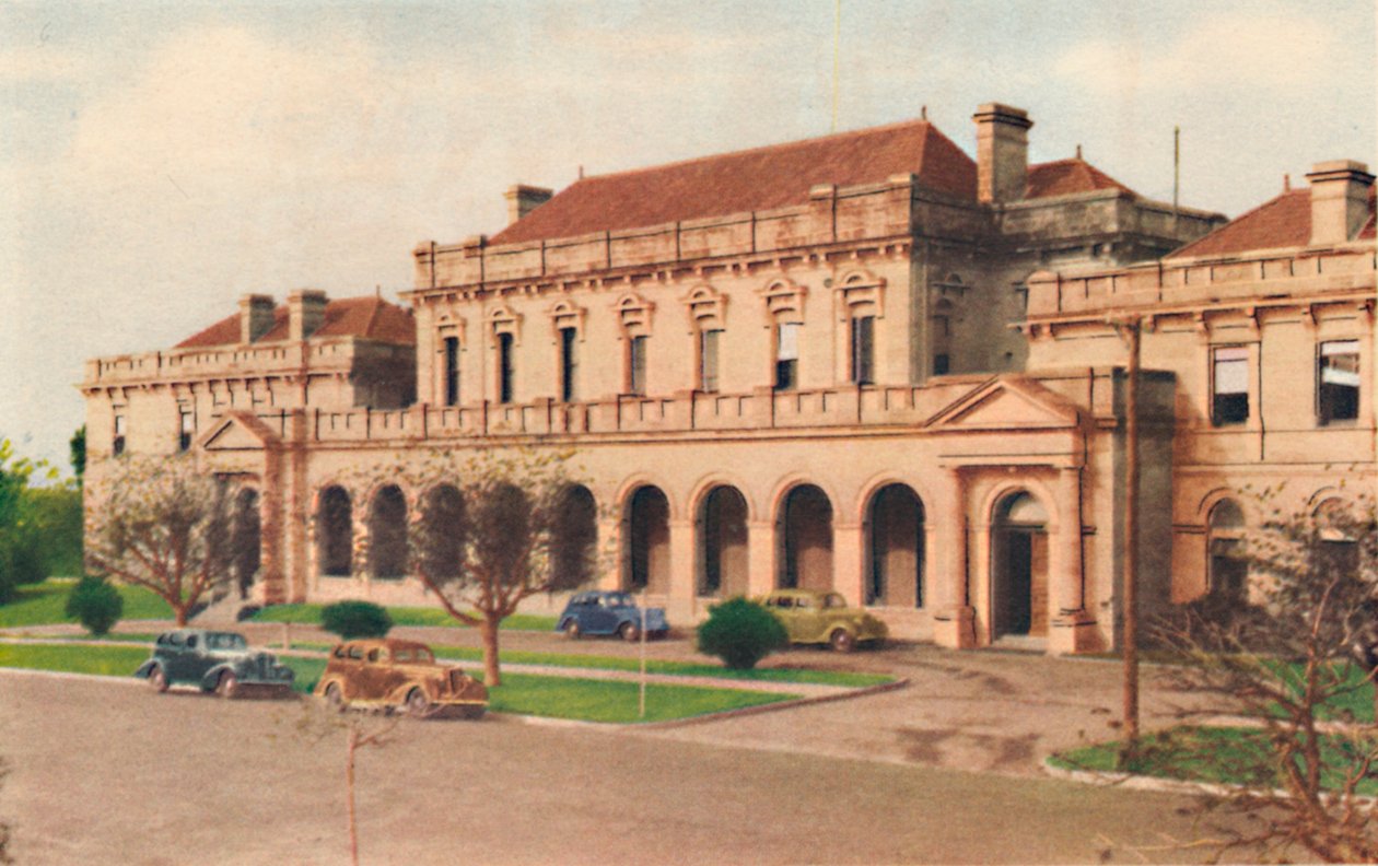 Parlementsgebouw, ca. 1947 door Unbekannt