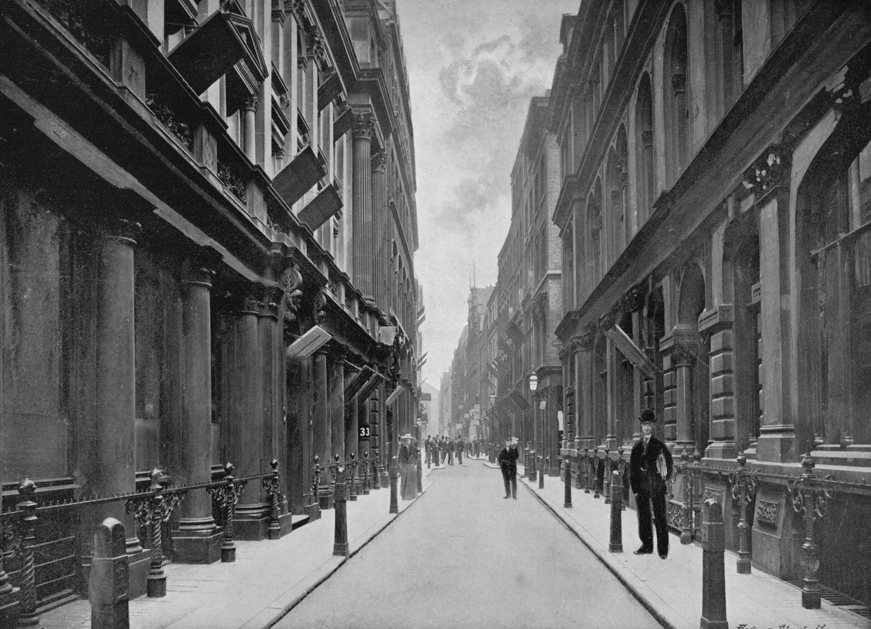 Paternoster Row, City of London, 1911 door Unbekannt