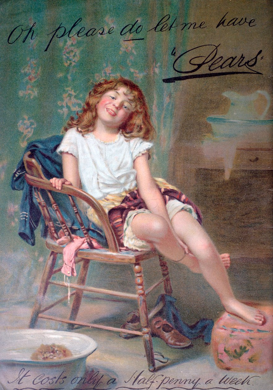 Pears zeep advertentie, 1910 door Unbekannt