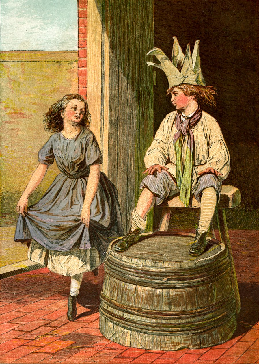 Penny Royal en Akelei, 1866-1895 door Unbekannt