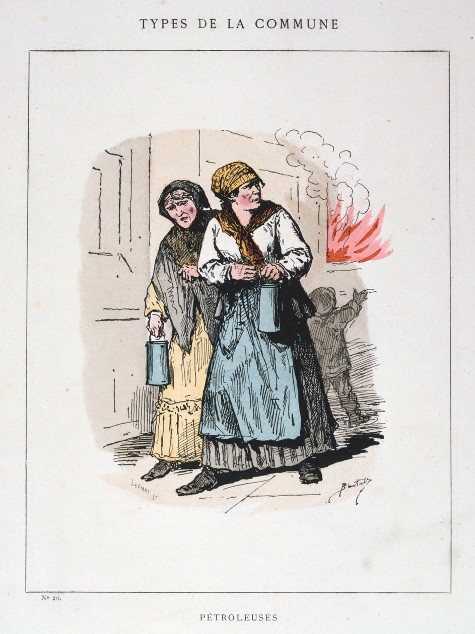Petroleuses, Parijse Commune, 1871 door Unbekannt