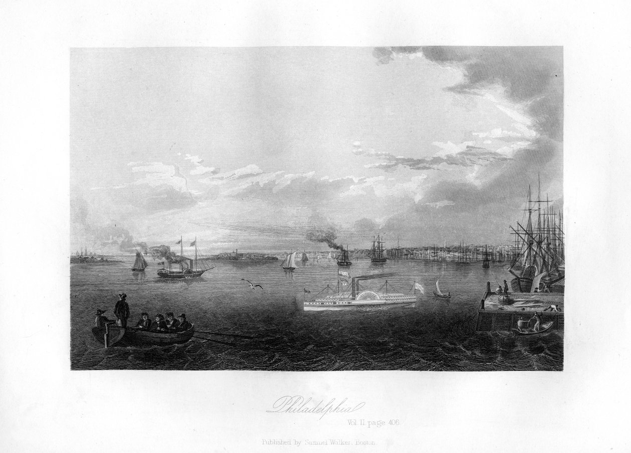 Philadelphia, 1855 door Unbekannt
