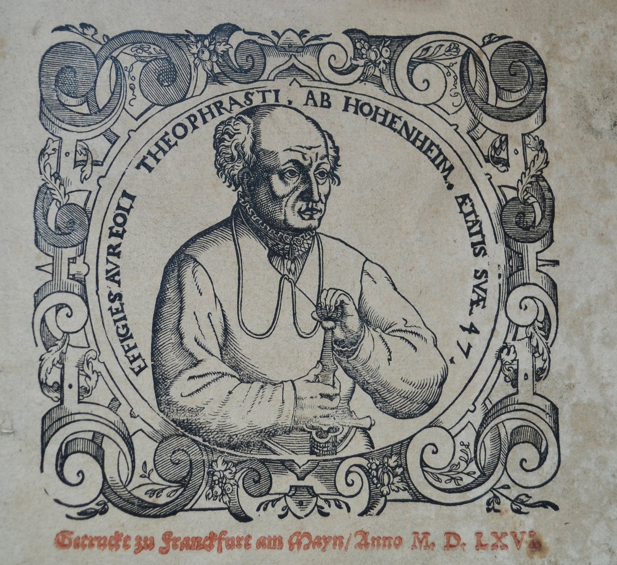 Philippus Theophrastus Aureolus Bombastus von Hohenheim Paracelsus, 1566 door Unbekannt