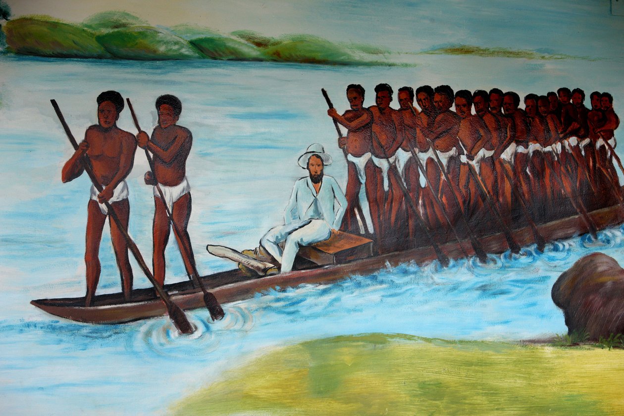 Pierre Savorgnan de Brazza schilderij, Brazzaville, Congo door Unbekannt