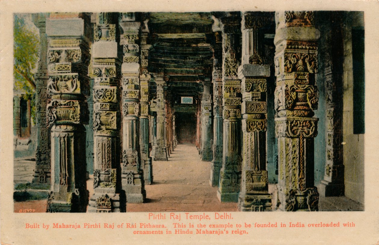 Pirthi Raj Tempel, Delhi, ca. 1900 door Unbekannt