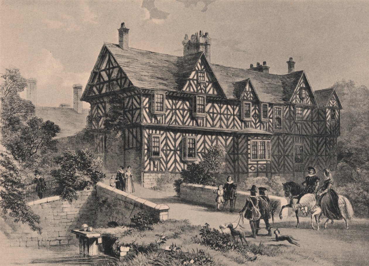 Pitchford Hall, Shropshire, 1915 door Unbekannt
