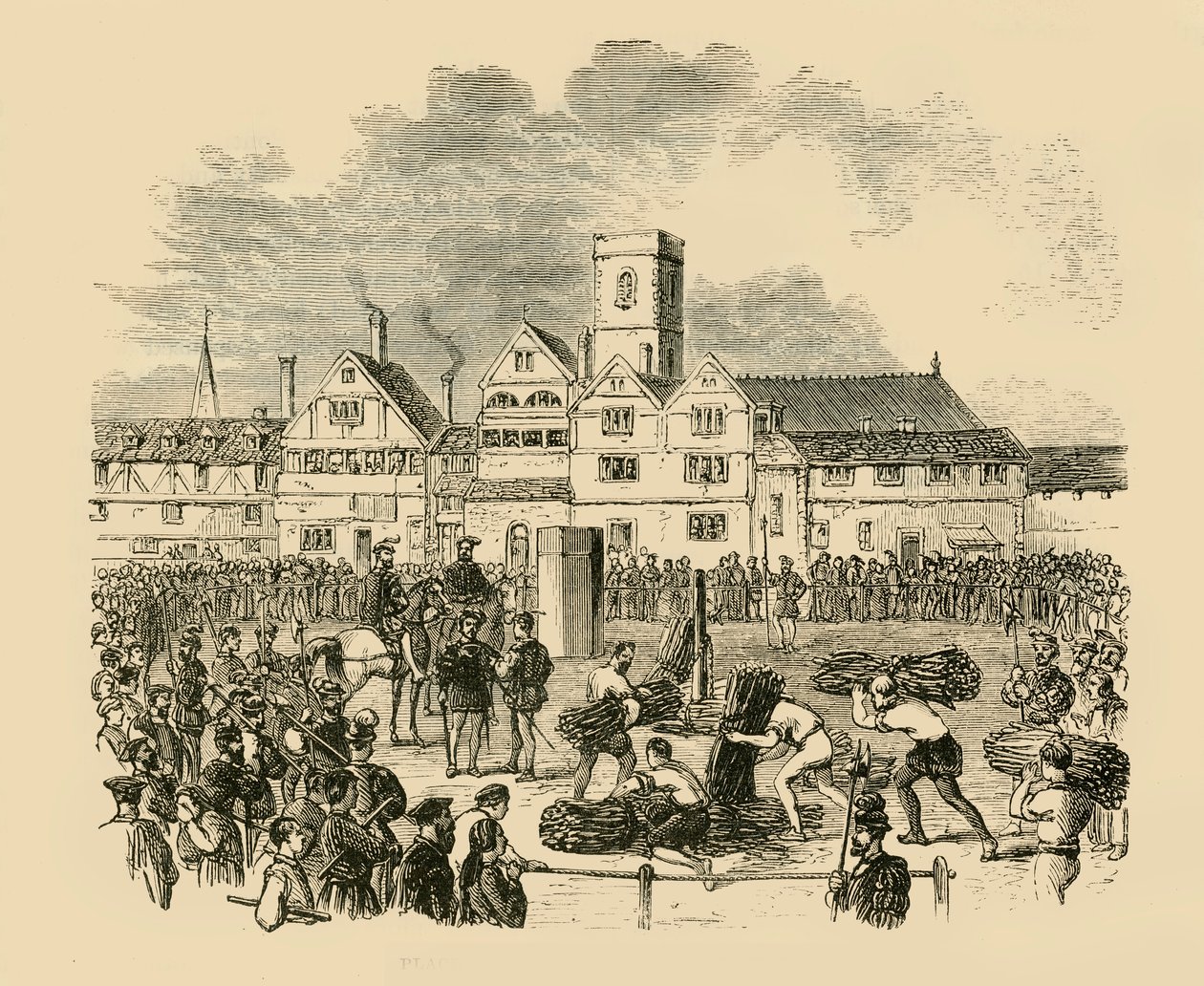 Plaats van executie, Old Smithfield, 1890 door Unbekannt