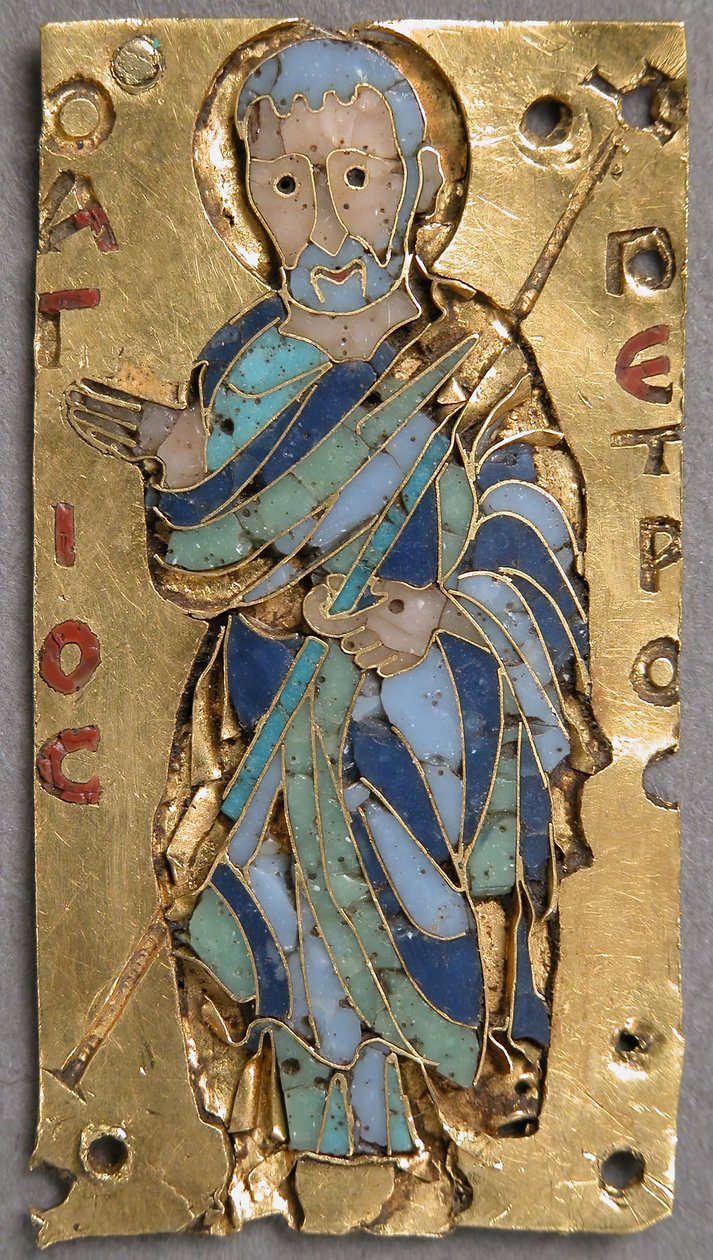 Plaquette met Sint-Pieter, Byzantijns, 11e eeuw door Unbekannt