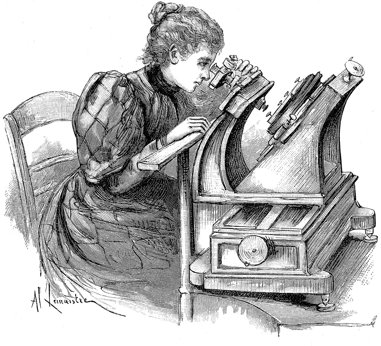 Plaatmatenmicroscoop, 1895 door Unbekannt