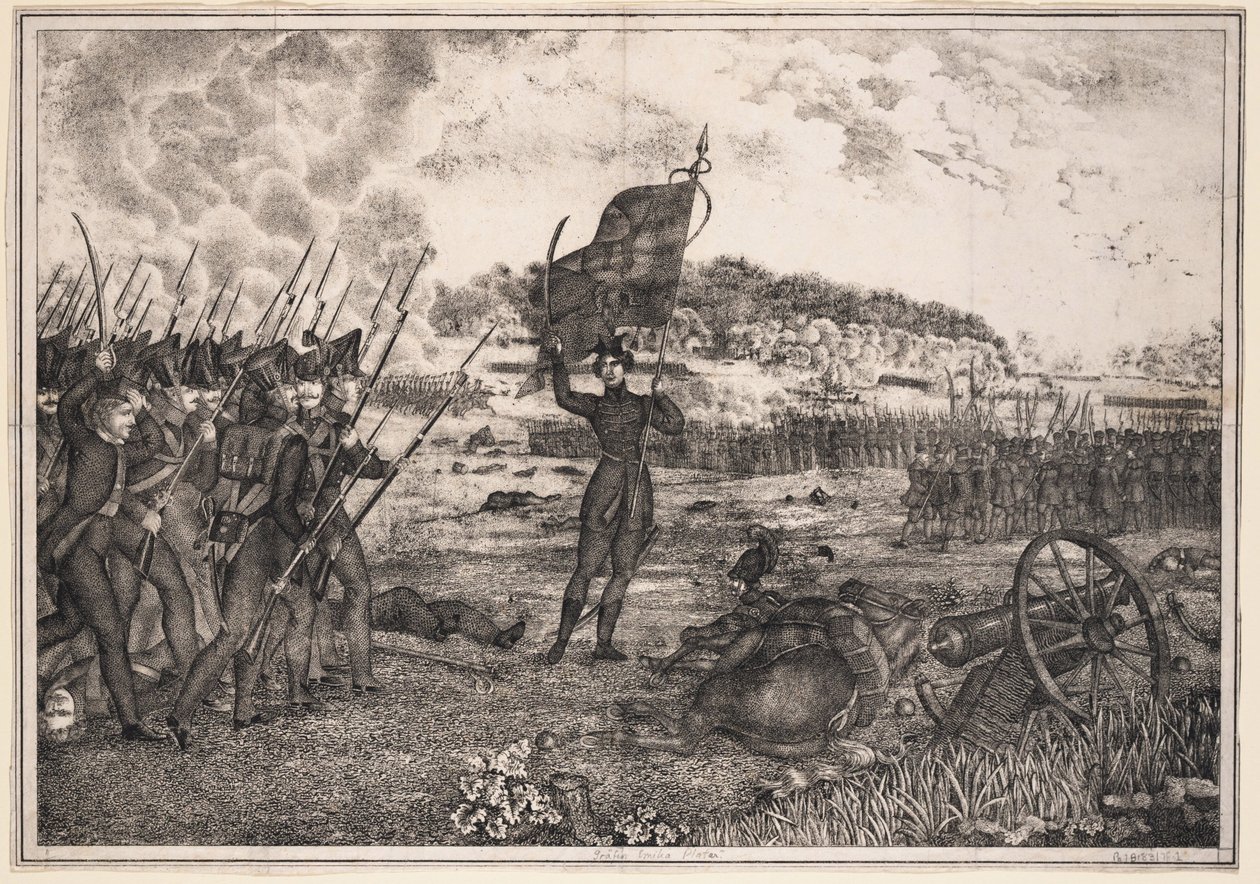 Pools-Russische oorlogsscène, 1831 door Unbekannt