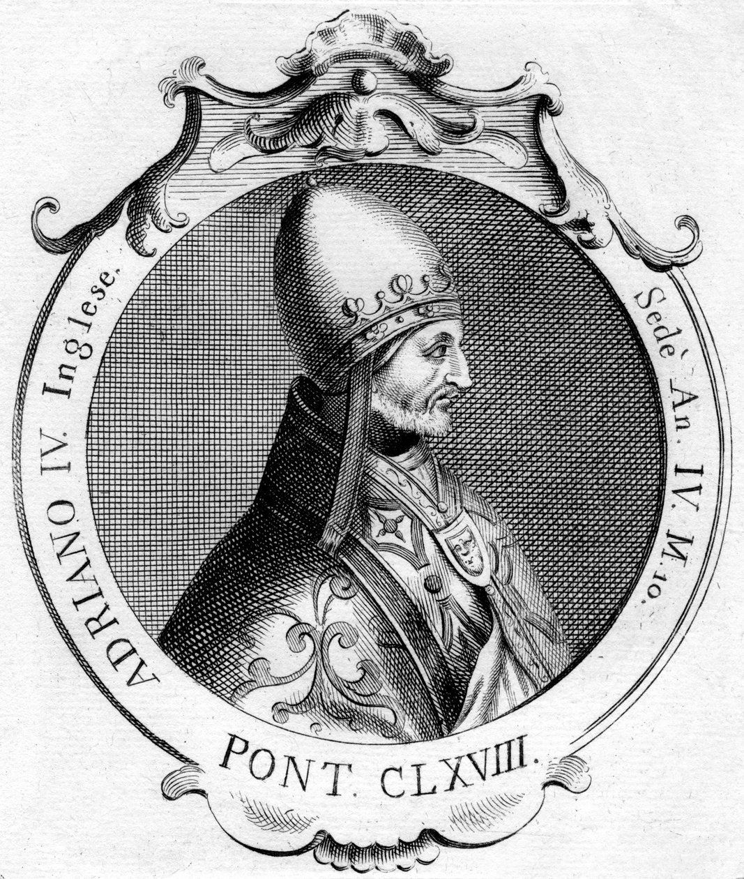 Paus Adrianus IV door Unbekannt