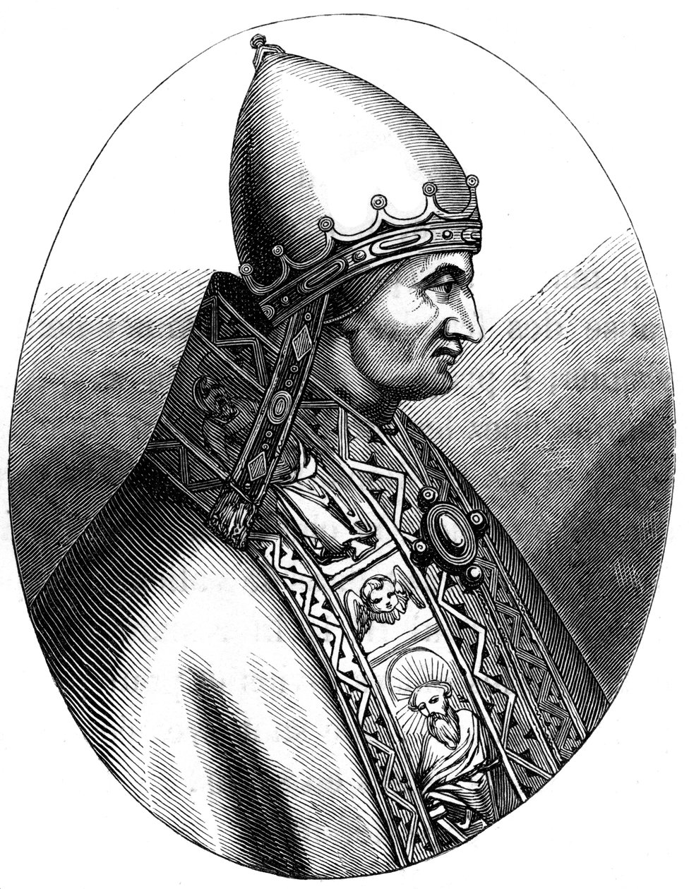 Paus Innocentius IV 1180-1254, 1849 door Unbekannt