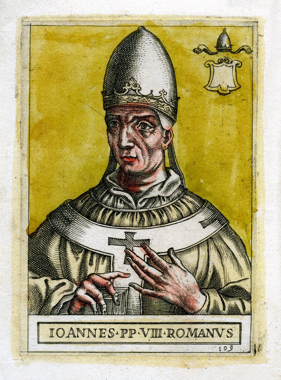 Paus Johannes VIII door Unbekannt