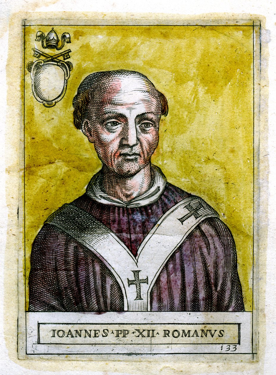 Paus Johannes XII ca. 937-964, 19e eeuw door Unbekannt