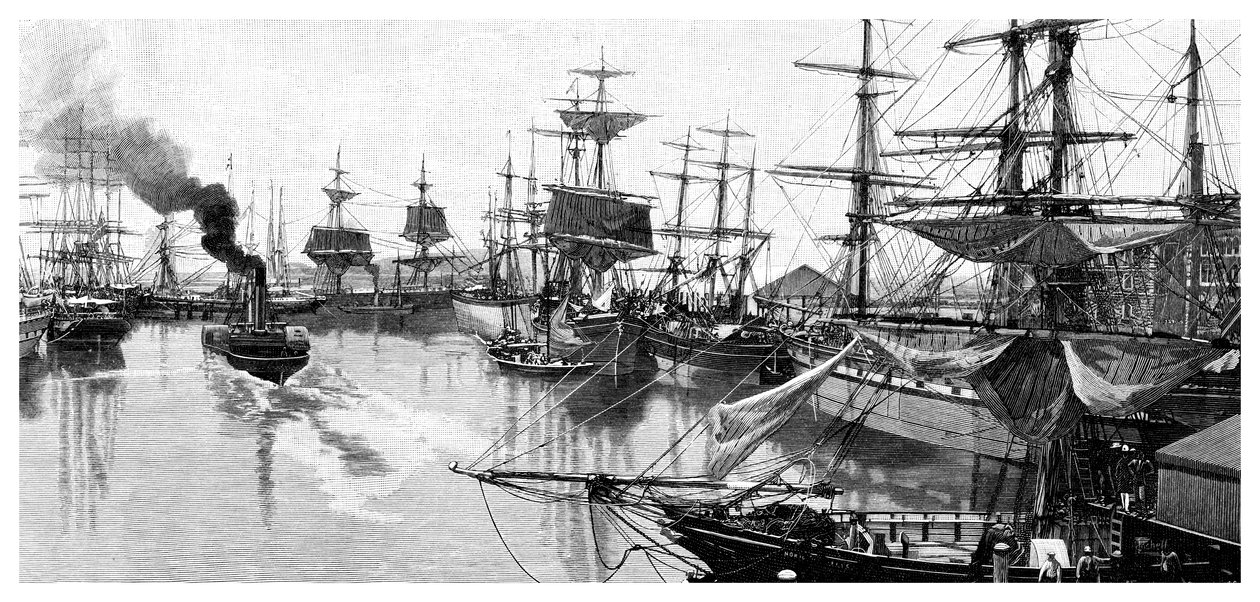 Port Adelaide, 1886 door Unbekannt