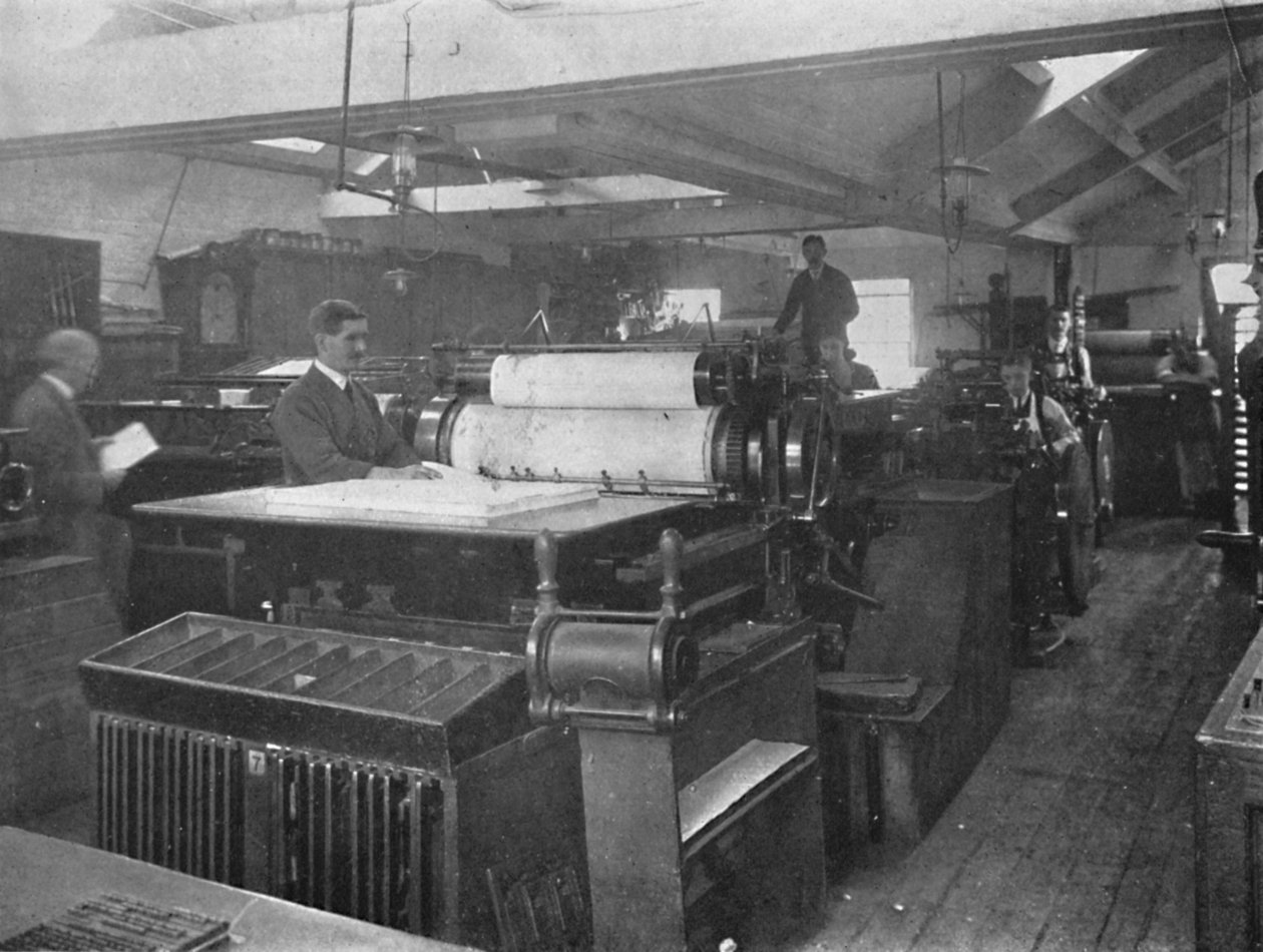 Deel van de machinekamer, 1916 door Unbekannt