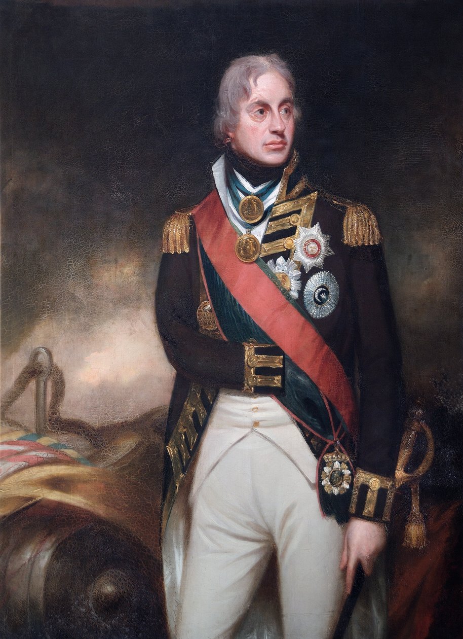 Portret van admiraal Lord Nelson, ca. 1806 door Unbekannt