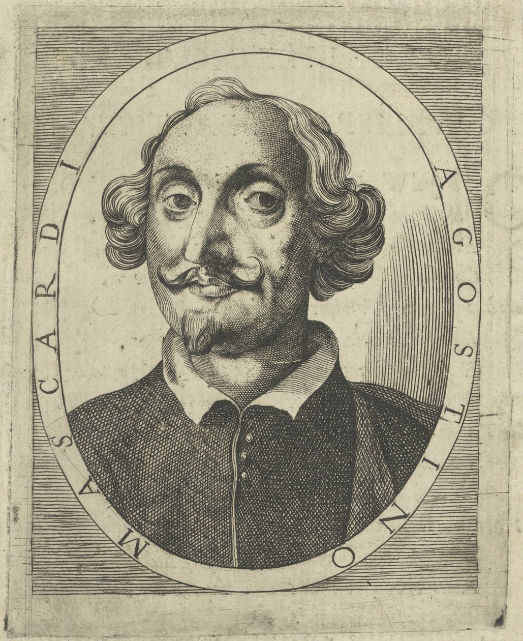 Portret van Agostino Mascardi 1590-1640, ca. 1640-1650 door Unbekannt