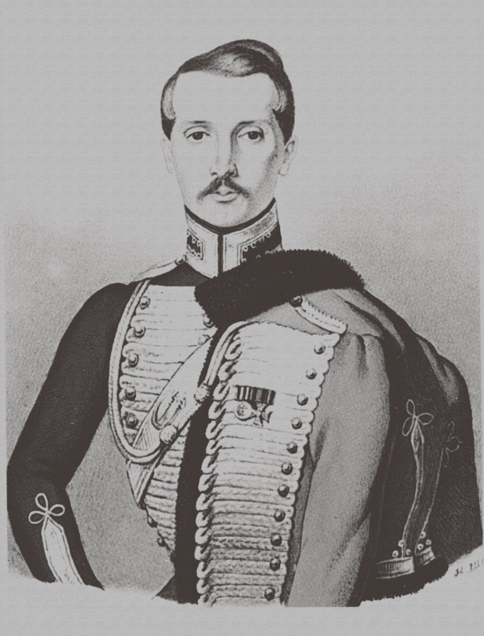 Portret van Alexey Nikolayevich Wulf 1805-1881, 1830s door Unbekannt