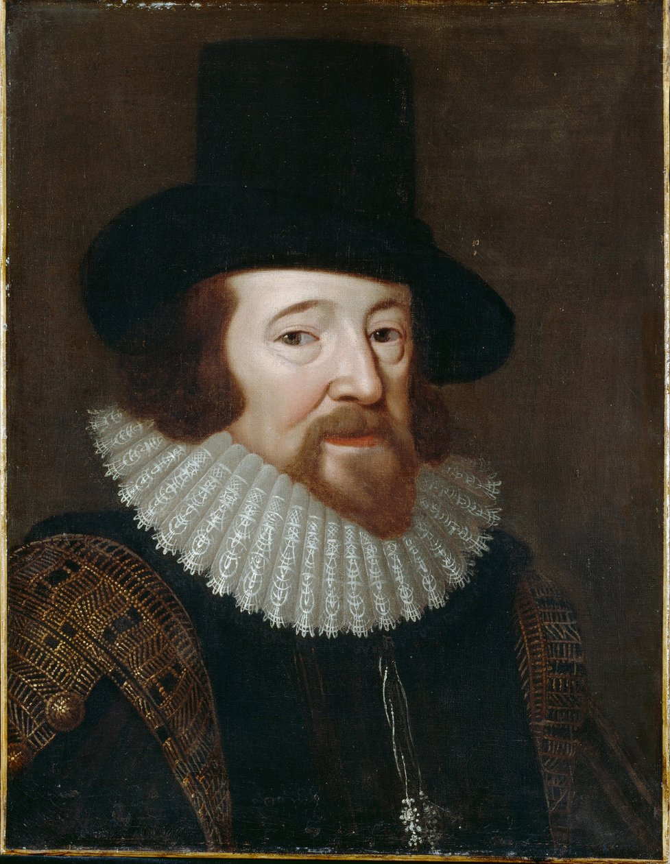 Portret van Francis Bacon 1561-1626, ca. 1622 door Unbekannt