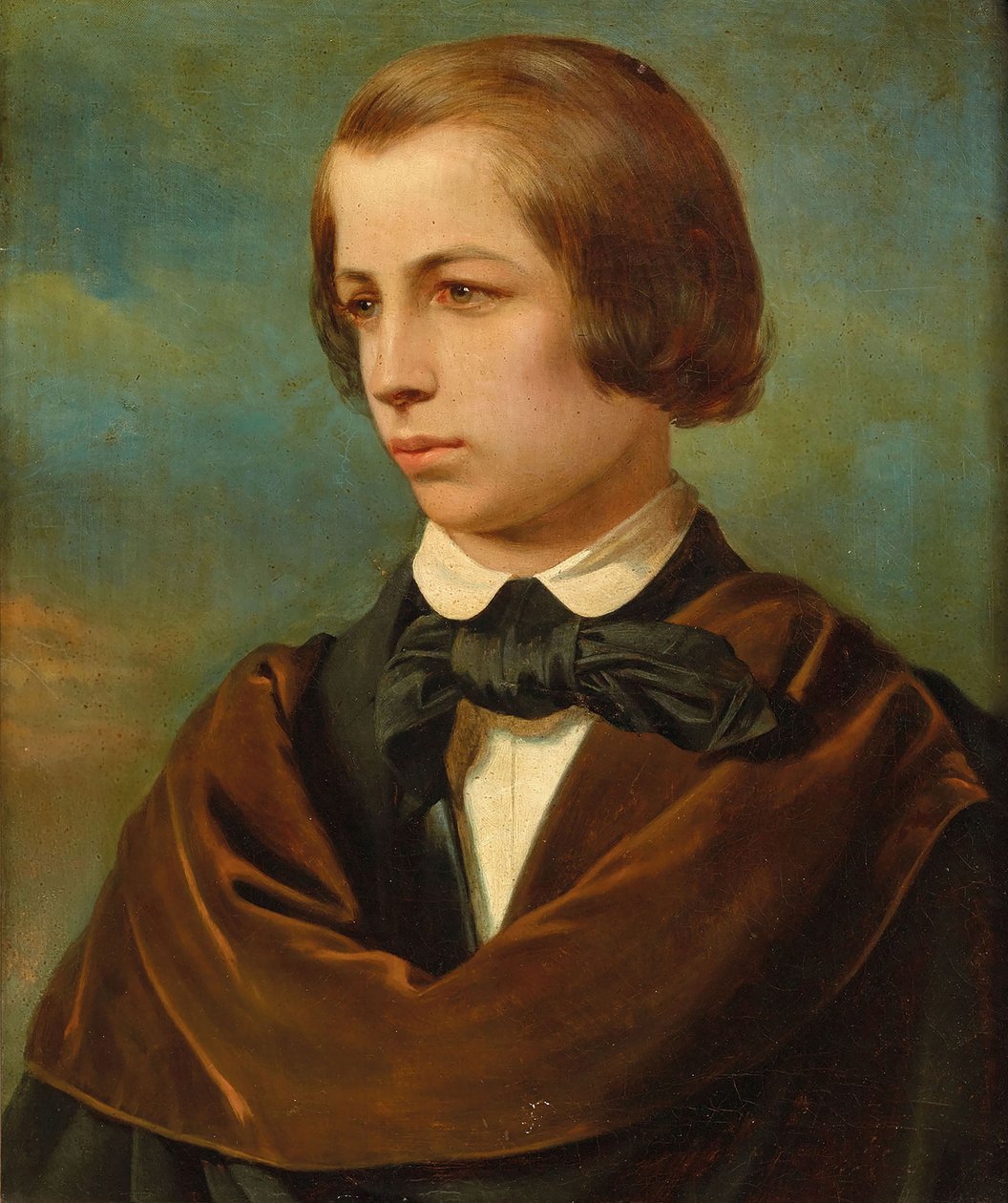 Portret van Franz Liszt, c. 1830 door Unbekannt