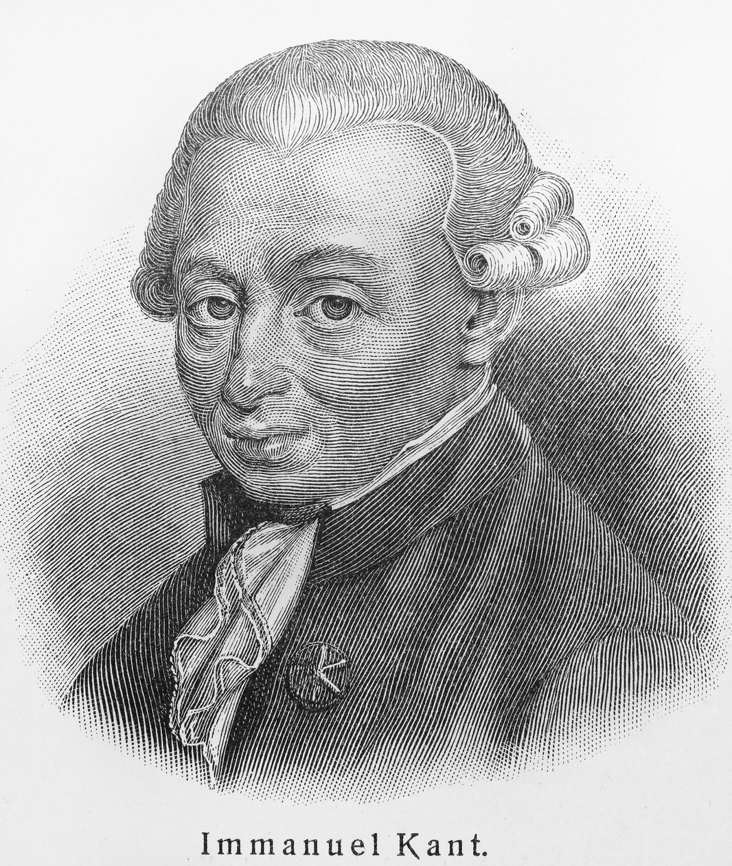 Portret van Immanuel Kant 1724-1804 door Unbekannt