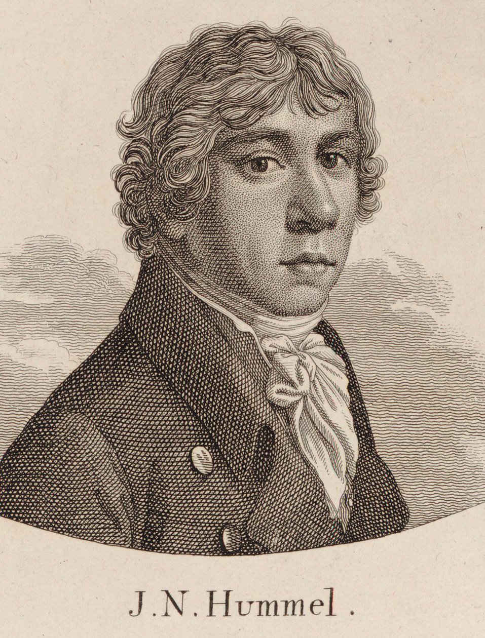 Portret van Johann Nepomuk Hummel 1778-1837 door Unbekannt