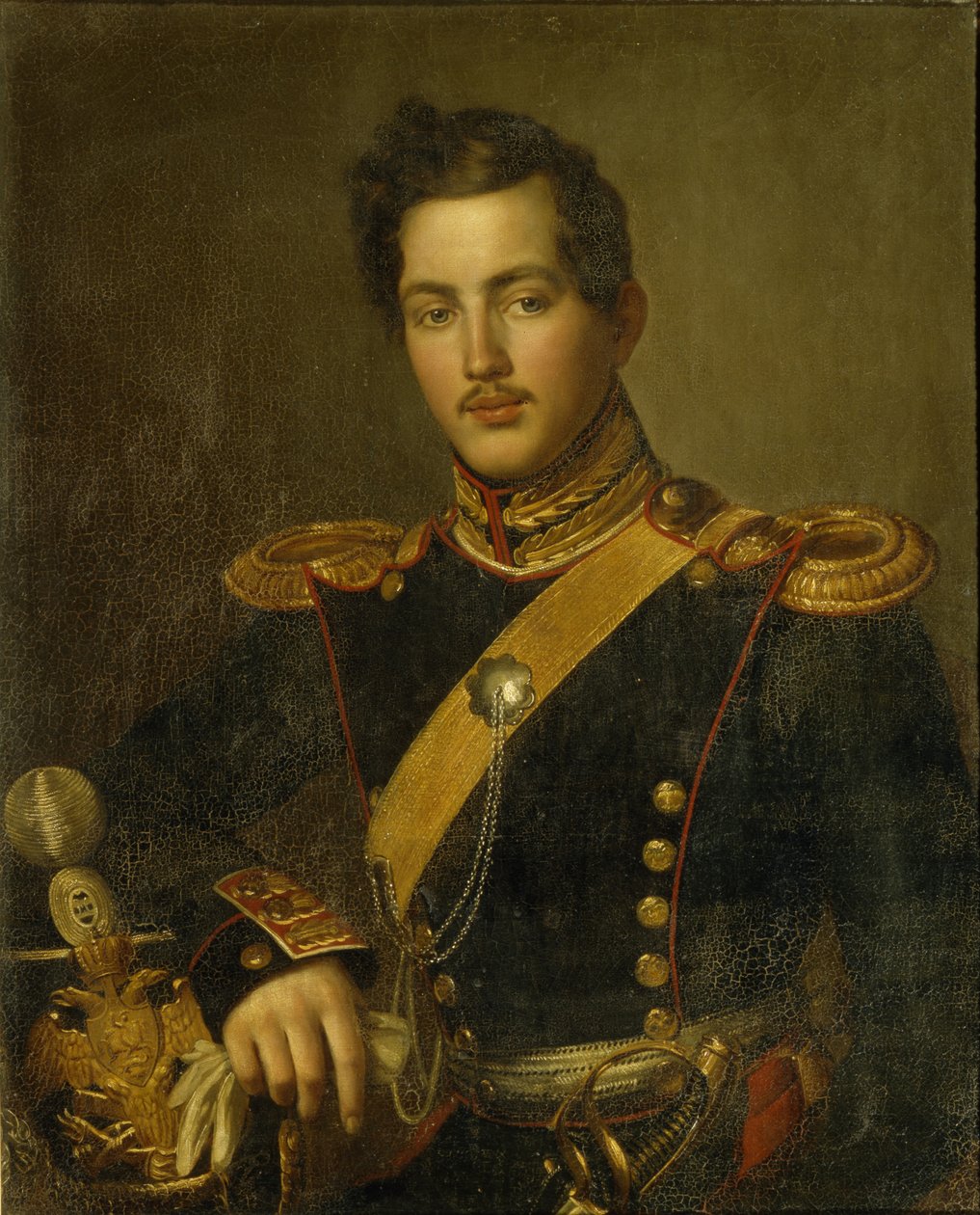 Portret van Vasily Vasilyevich Zagryazhsky, 1840s door Unbekannt