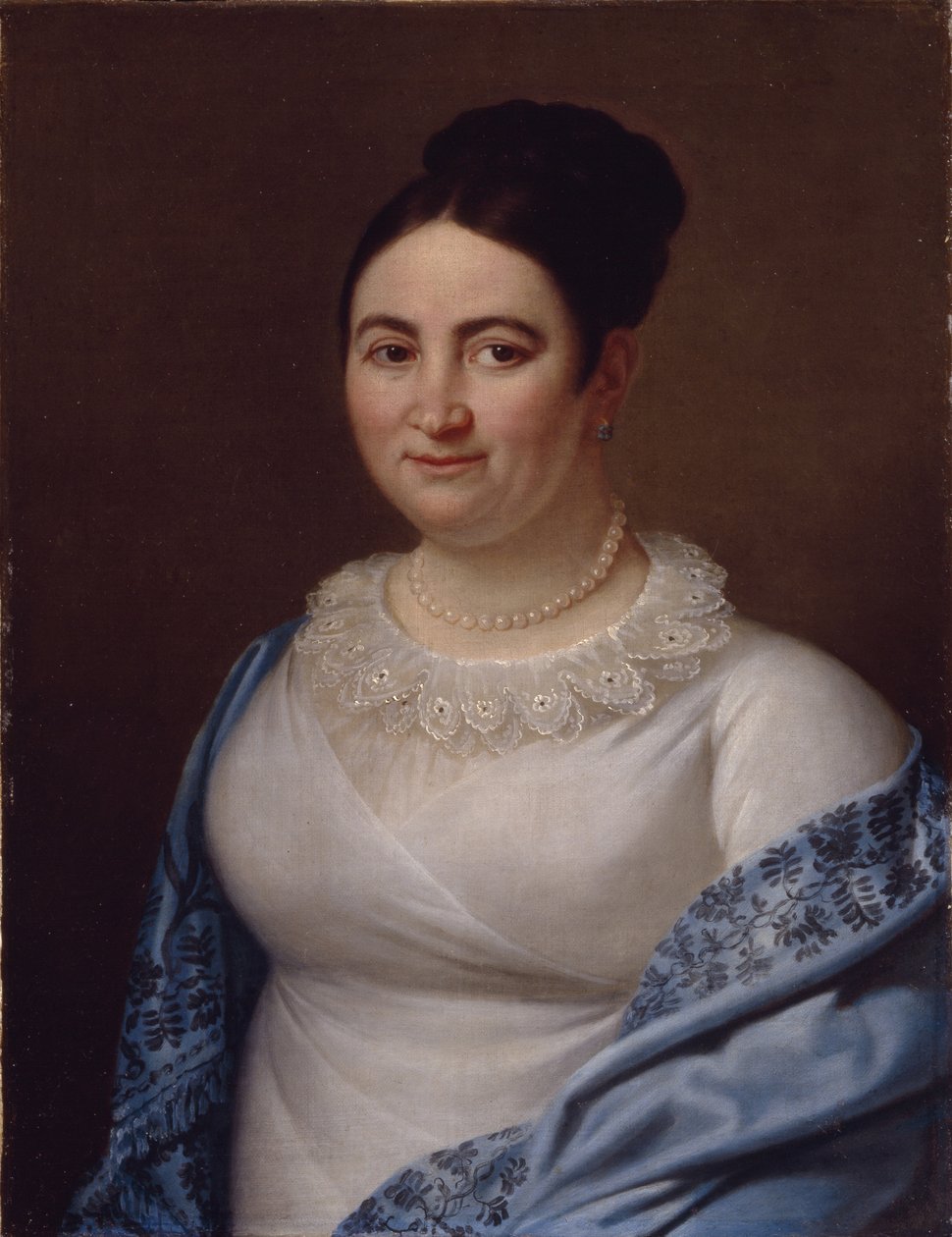 Portret van een Dame, 1855 door Unbekannt