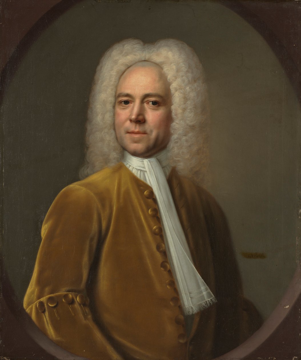 Portret van een man, ca. 1730 door Unbekannt
