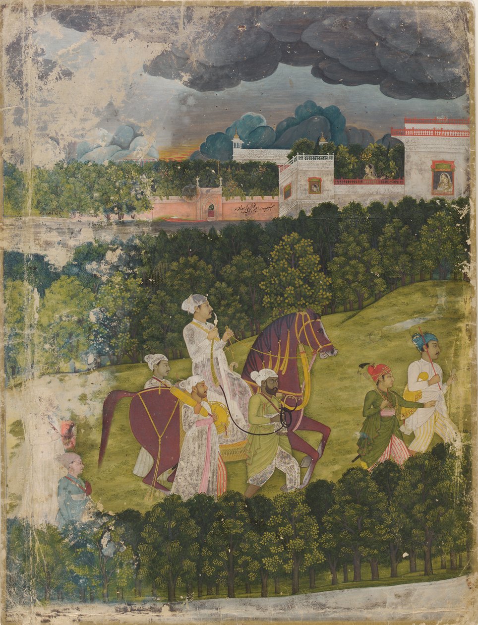 Portret van een nawab, 1730-40 door Unbekannt