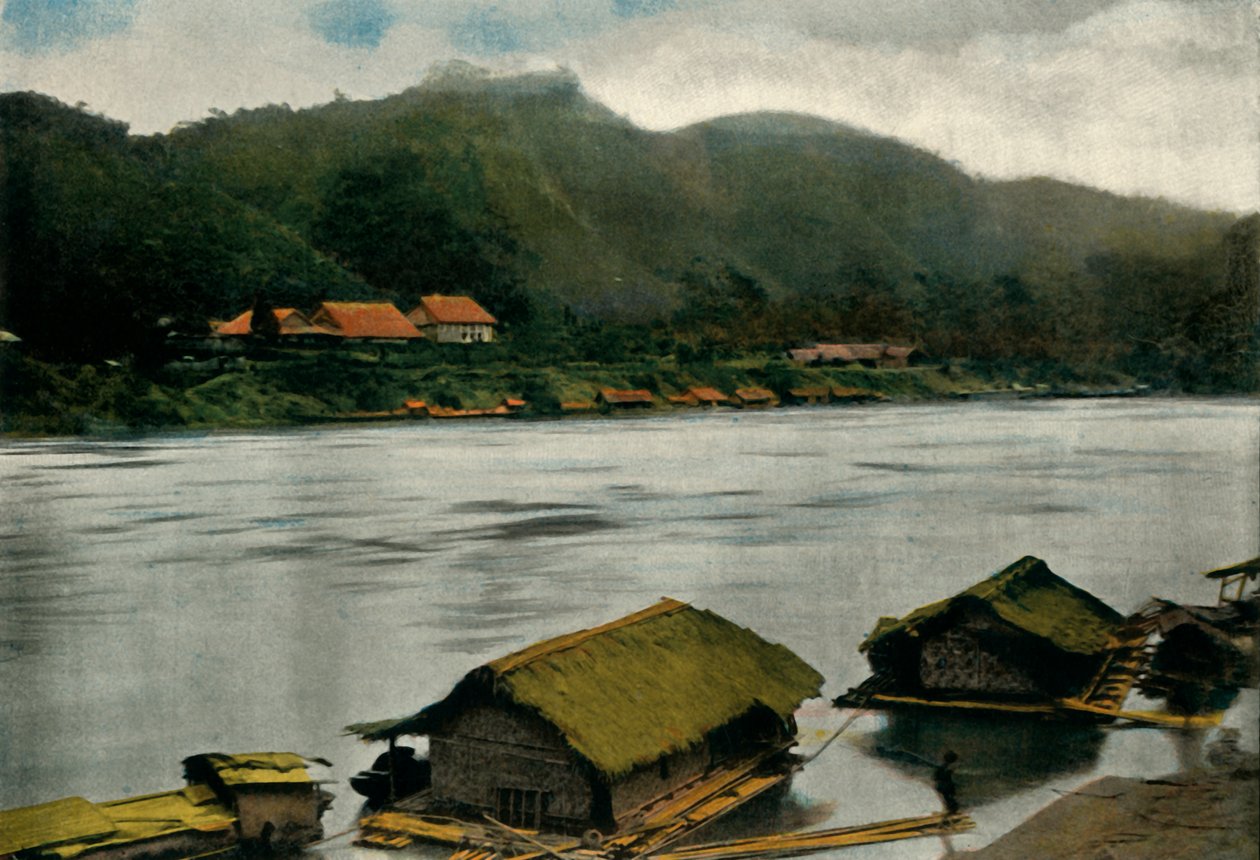 Poste De Trai-Hut, paalwoning, 1900 door Unbekannt