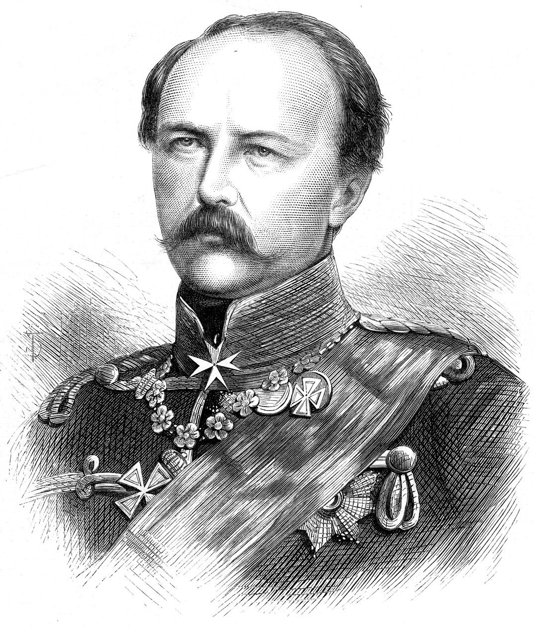 Prins Frederik Karel Nicolaas van Pruisen 1828-1885, 1870 door Unbekannt