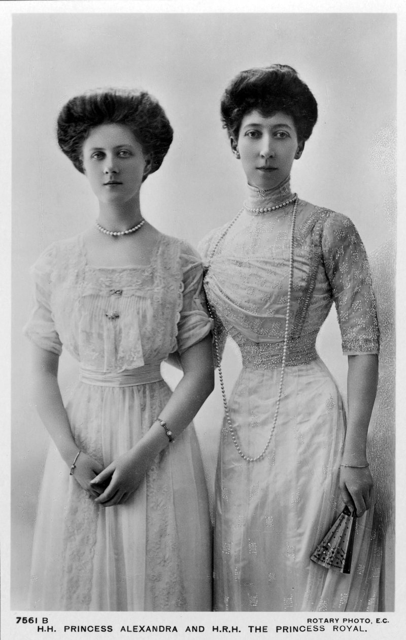 Prinses Alexandra en de Prinses Royal, late 1900s door Unbekannt